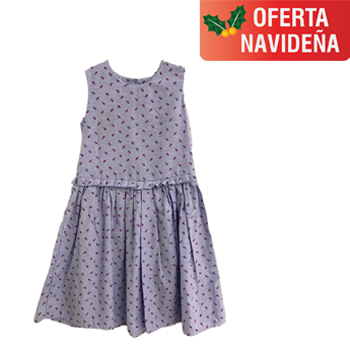 Vestido para niña sin cuello (Talla 8)