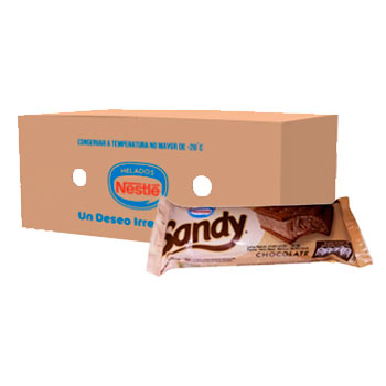 Caja de Bocaditos de helado Sandy (Chocolate) (24 Unidades)