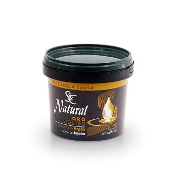 Oro Líquido. Mascarilla Capilar con Aceite de Argán y Aceite de Jojoba. 350g