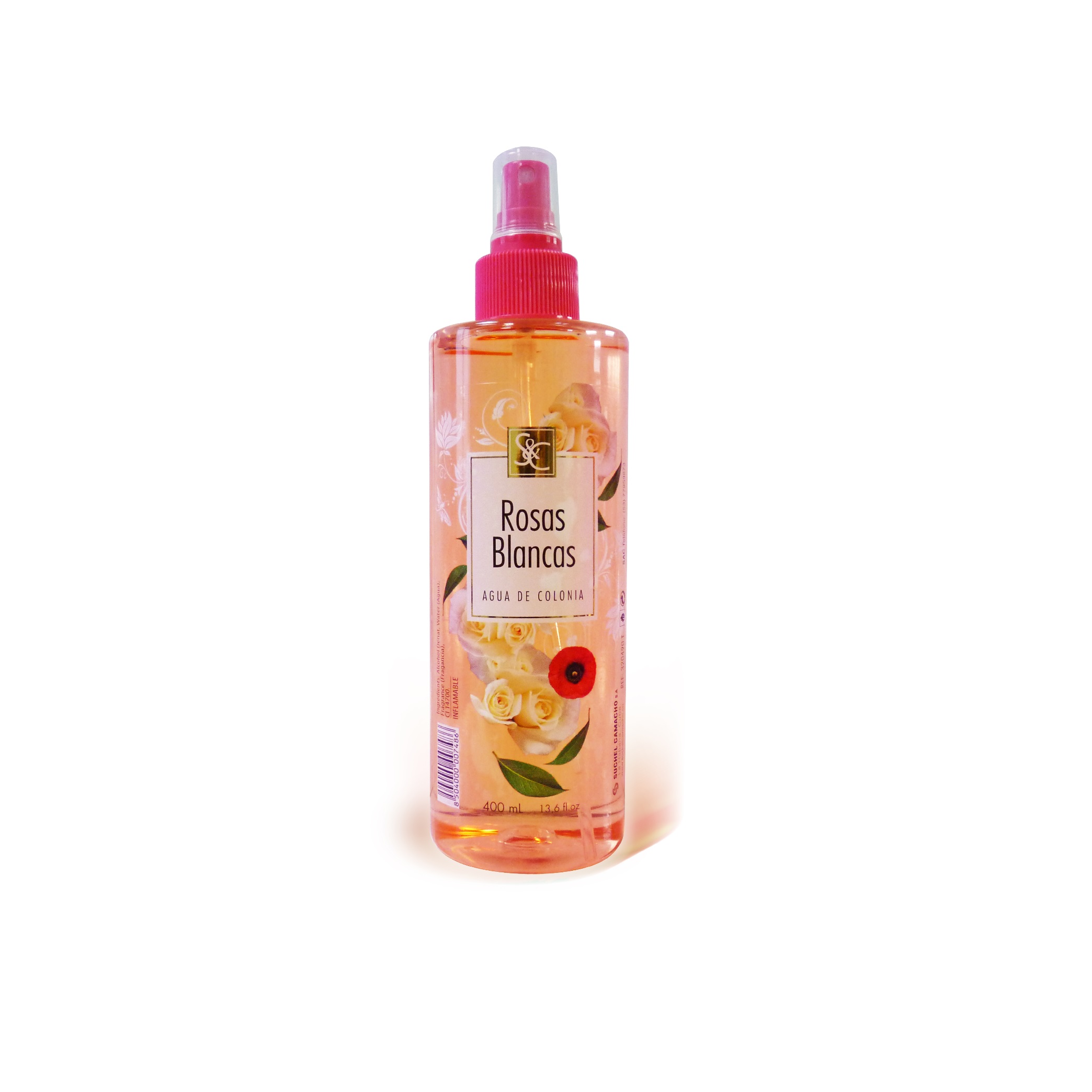 S&C Rosas Blancas agua de colonia, 400 ml