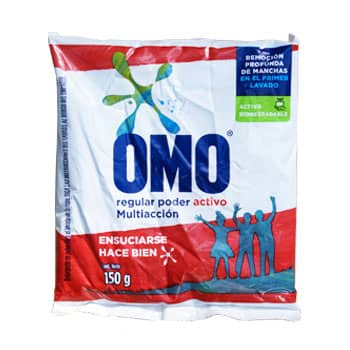 Detergente para ropa - OMO, 150g.